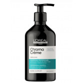 L'Oreal Professionnel Шампунь-крем Chroma Creme с зеленым пигментом для нейтрализации красного оттенка темных волос, 500 мл